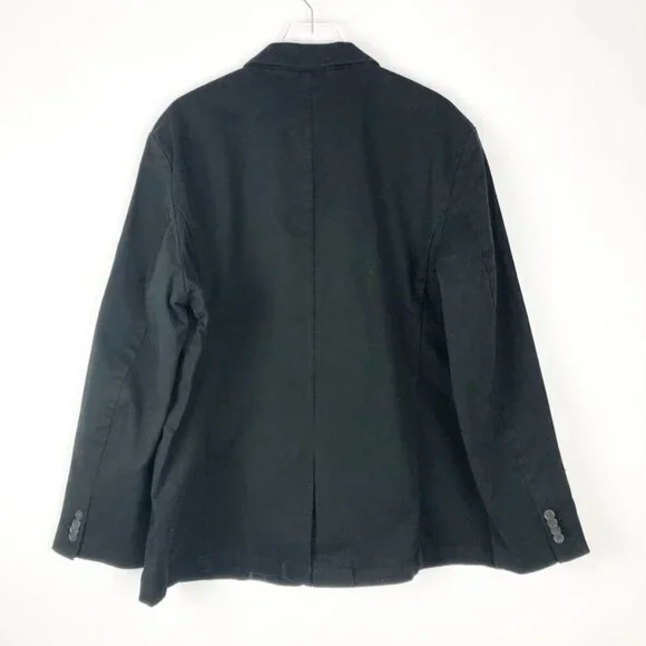 Goodthreads Blazer Men's Size XXL Black Slim-Fit Stretch Twill Academia NWT